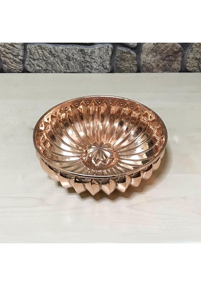 Dilimli Bakır Hamam Tası Bakır