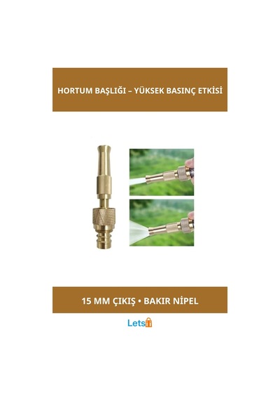 Yüksek Basınçlı Ayarlanabilir Bahçe Hortum Başlığı