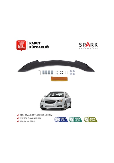 Chevrolet Cruze 2008-2016 Uyumlu Kaput Rüzgarlığı 4mm