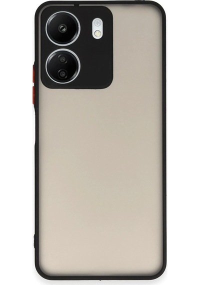 Newface - 364 - Xiaomi Redmi 13c Kılıf Montreal Silikon Kapak - Edntrend - - Siyah Sıyah