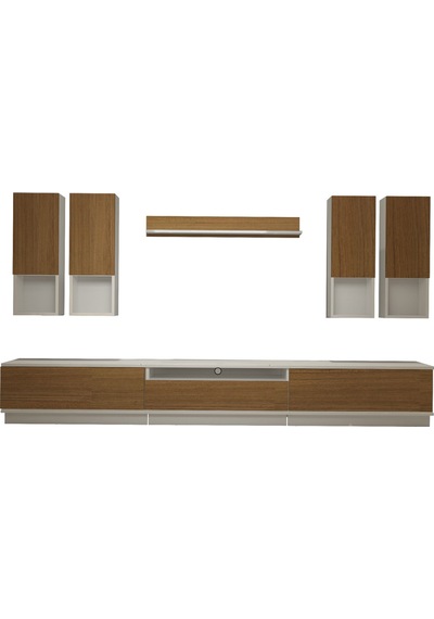 Decoraktiv Trendstyle 8das Mdf Tv Ünitesi Tv Sehpası Beyaz - Ceviz