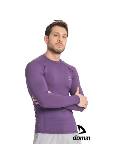 Hnc Sport Erkek Uzun Kol Mor Ter Tutmaz Fit Compression Spor Body Tshirt