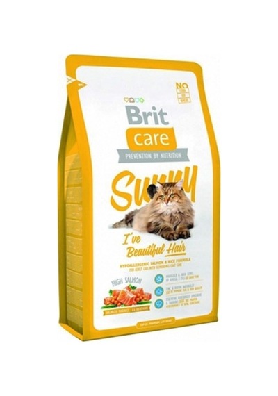 Brit Care Sunny Beautiful Hair Somonlu Yetişkin Kedi Maması 7 KG