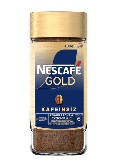 Nescafe Gold Kafeinsiz Kahve 100 G - 7 Adet Tarı Çekirdek Kahve