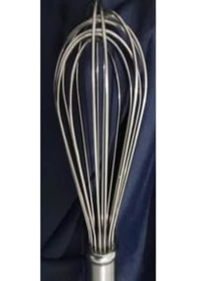 25 Cm Premium Metal Lüx Çırpıcı 2 Mm Kalınlık Profesyonel Mutfak Gümüş