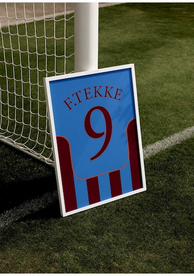 F.tekke 9 Poster Tablo Beyaz Çerçeveli