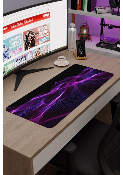 Noktalar Kaymaz Dikişli Kauçuk Oyuncu Mousepad V3 - 70x30 Xl Gaming Mouse Pad Fare Altlığı