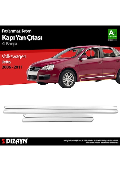 S-Dizayn Volkswagen Jetta Krom Kapı Yan Çıtası 2006-2011
