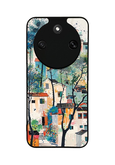 Honor Magic 8 Lite 5g Kılıf Kamera Lens Korumalı Desenli Silikon Üstün Koruma Pazarplus Ağaçlar