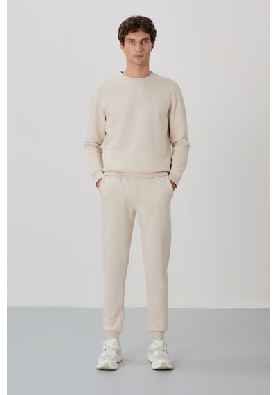 Tommy Life Andy Bej Şardonlu Erkek Eşofman Takım - 85190 Bej