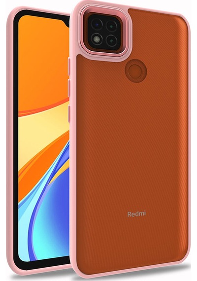 Ariatech Redmi 9c Kılıf Flora Kapak - Rose Gold Rose Gold