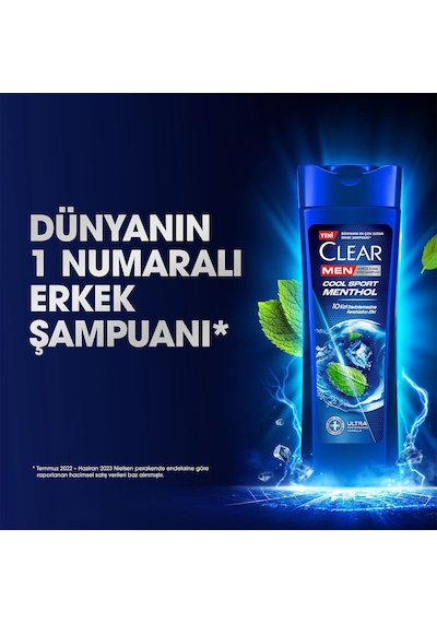 Clear Men Cool Sport Menthol Şampuan 350 ML