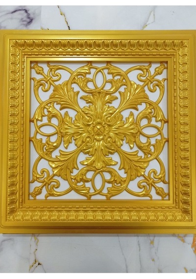 Saray Tavan 60 Cm Gold Panel Led Döşenebilir Asma Tavan Uyumlu