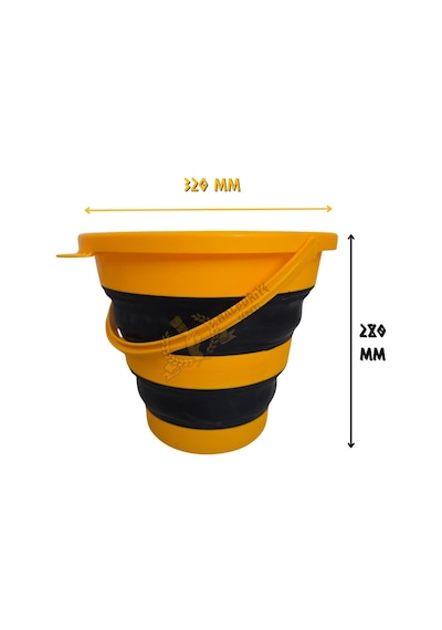 Sgs Katlanır Kova Sarı-siyah - 320x280 Mm. -12 Lt.