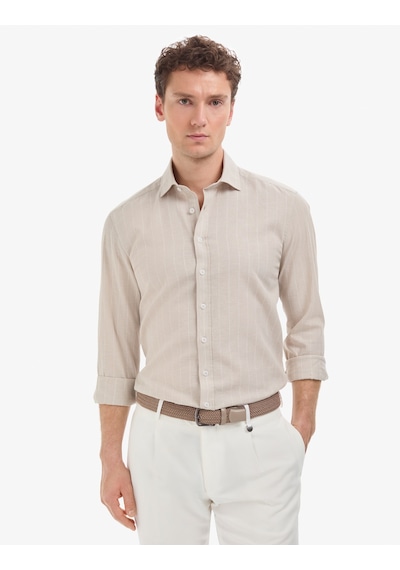 Pierre Cardin Erkek Bej Gömlek Desenli 50325330-vr011
