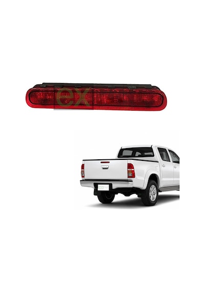 Toyota Hılux Vigo 3. Stop Lambası Soketli Kırmızı 2007 - 2009 Hilux Reflektör