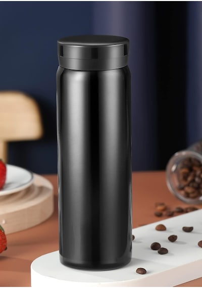 Minimo Mini Termos Paslanmaz Çelik Su Termos, Kaliteli Vakum Termos 200 Ml Siyah