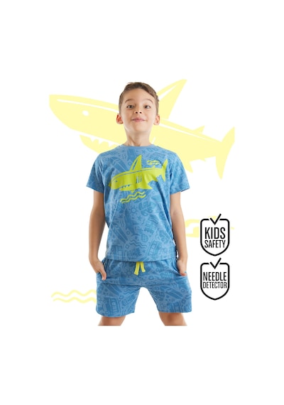 Shark Erkek Çocuk Yazlık T-shirt Şort Takım