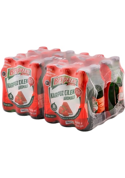 Beypazarı Karpuz Çilek Aromalı Maden Suyu 200 Ml X 24 Adet