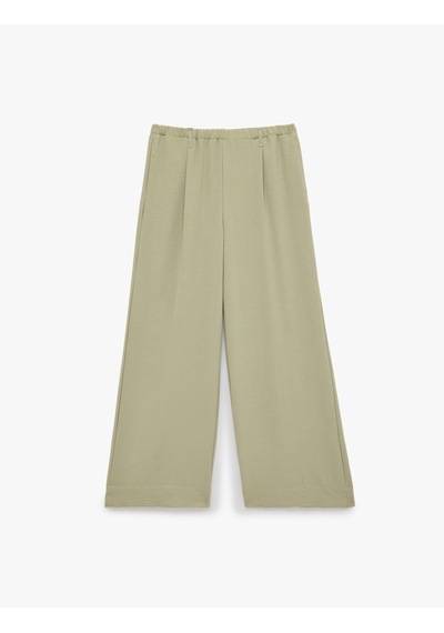 Koton Aerobin Kumaş Loose Fit Cepli Geniş Paça Pantolon Ada Çayı 6sak40233pw Açık Yeşil Koton Aerobin Kumaş Loose Fit Cepli Geniş Paça Pantolon Ada Çayı 6sak40233pw Açık Yeşil
