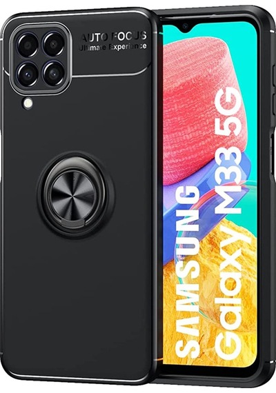 Microcase Galaxy M33 5G Focus Serisi Yüzük Standli Silikon Kilif 559525678