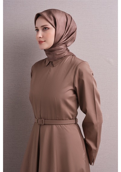 Armine Sura İpek Eşarp 2026-2027 - Sonbahar Kış-asm9630 Açık Kahve