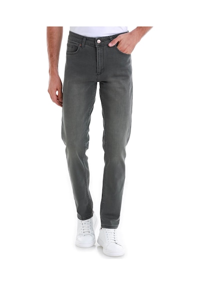 Hatemoğlu Gri Slim Fit Düz 5 Cep Pamuklu Kot Pantolon 29253024t001 007 Gri