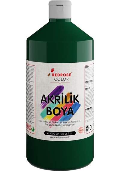 Koyu Yeşil Akrilik Boya 1000 Gr 0000 Clear