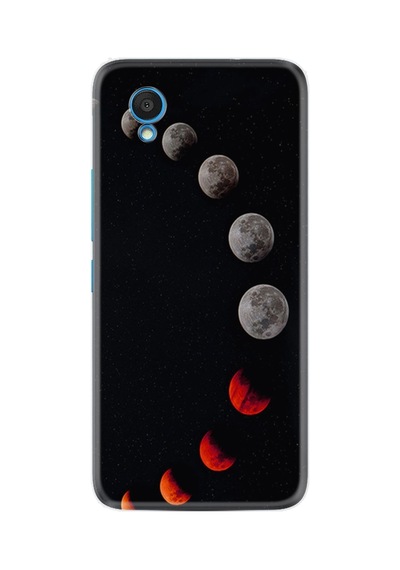 Alcatel 1 2022 Kılıf Resimli Desenli Silikon Platinium Series Mooons 1861