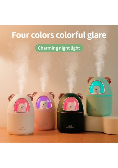 Çeşithane Ayıcık Tasarımlı Usb Aroma Difüzör Ultrasonik Hava Nemlendirici Led