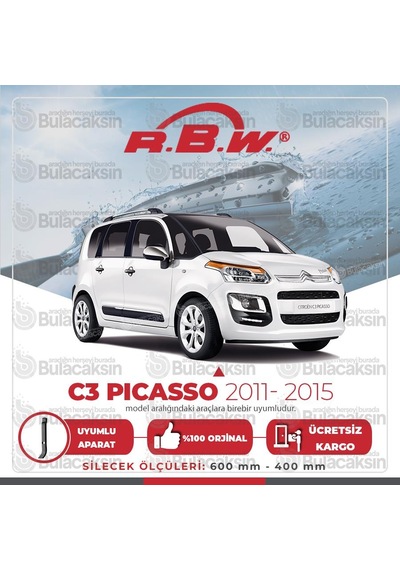Rbw C3 Picasso 2011 - 2015 Ön Muz Silecek Takımı