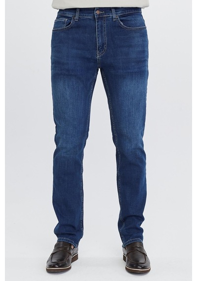 Regular Fit Jean Martin Yüksek Bel Standart Kesim Esnek Kot Pantolon C336 001
