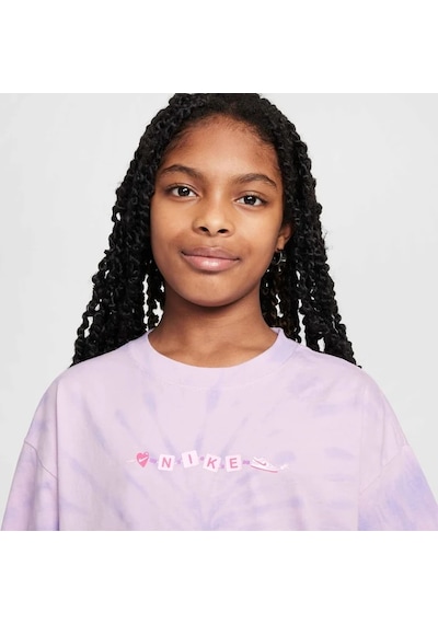 Nike Sportswear Tee Adapt Tween Mor Pamuklu Kız Çocuk Tişört