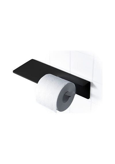 Siyah Modern Tuvalet Kağıdı Askısı, Wc Kağıtlık
