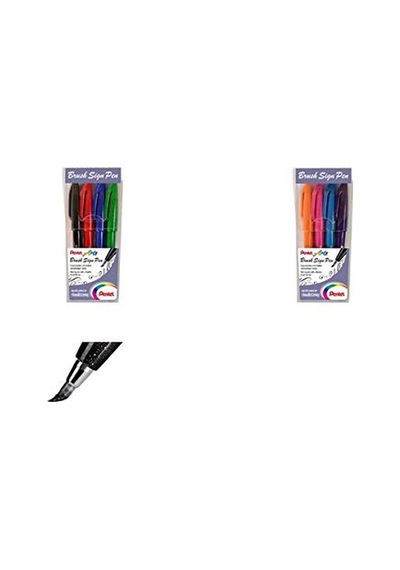 Pentel Sing Pen Brush - 4'lü Blister F-p-s-v .