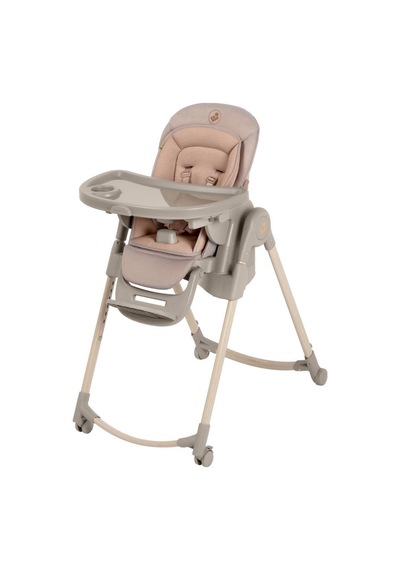 Maxi-Cosi Minla Plus 6'sı Bir Arada Ahşap Görünümlü 4 Tekerlekli Mama Sandalyesi Elegance Terra