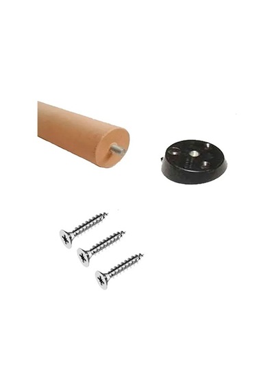 Ahşap Ham Ayak 45 Cm 3'lü Set Kütük Masa Orta Sehpa Zigon Ayağı