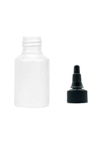 60ml Beyaz Plastik Asansör Kapaklı Şişe, 24 Adet, Serum Şişesi, Tonik Şişesi, Asansör Kapaklı Şişe, Sos Şişesi, Medikal Şişe Beyaz