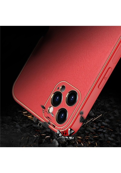 Dux Ducis Apple Uyumlu iPhone 12 Pro Max 6.7 Kilif Yolo Series Premium Arka 157083876 - Renk / Kirmizi