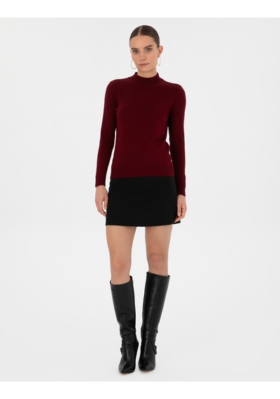 Pierre Cardin Kadın Vişne Kazak /triko 50315768-vr223 Vişne
