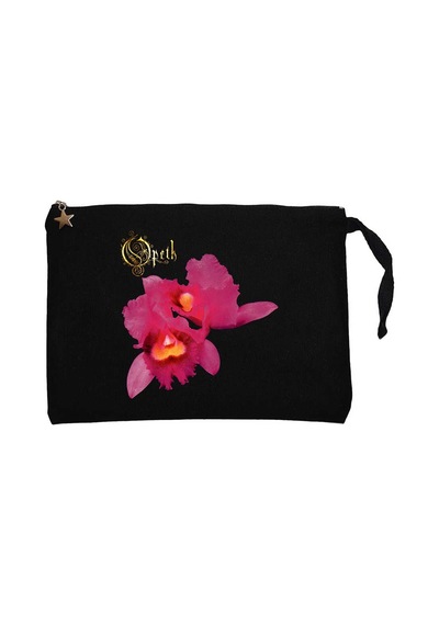 Opeth Orchid Siyah Clutch Astarlı Cüzdan / El Çantası