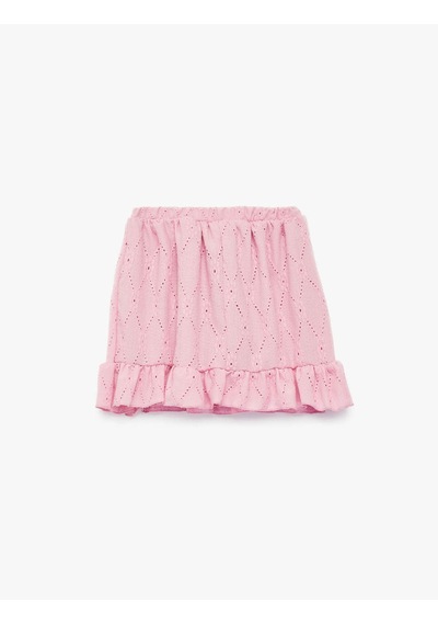 Koton Fırfırlı Pembe Kız Bebek Etek 6smg70007ak Pembe