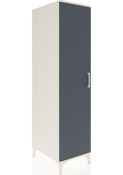 Kronos Dolap 4 Raflı Tek Kapaklı 44x59x182 Aytaşı-antrasit Aytaşı