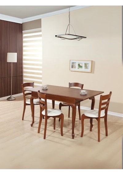 Rustik Açılır Yemek Masası 90x140 Ceviz