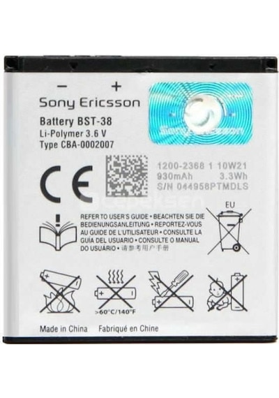 Sony Xperia Bst38 Batarya Pil 1200 Mah