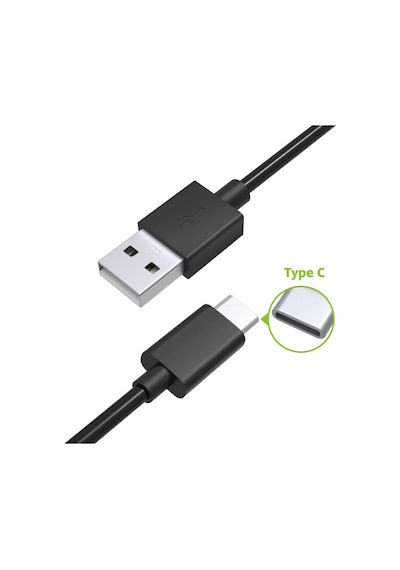 Type-c Şarj Ve Data Kablosu Siyah 90 Cm Standart