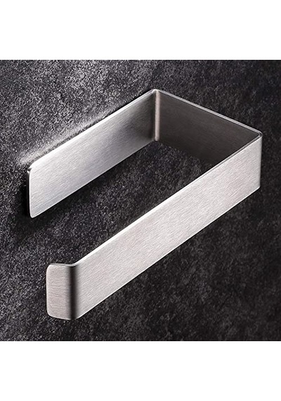 Paslanmaz Çelik Yapışkanlı Tuvalet Kağıtlığı Model Stuttgart Askılığın Eşi 16.5 x 12.2 x 11.2 CM
