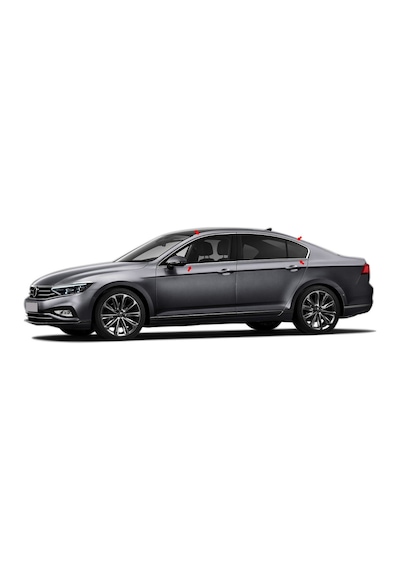 S-Dizayn  Volkswagen Passat B8.5 Krom Cam Çerçeve 8 Parça 2019 ve Üzeri