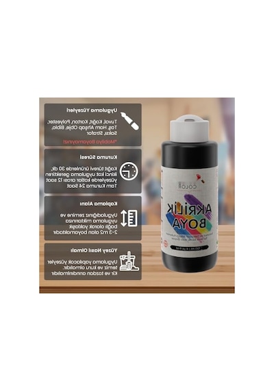 Siyah Akrilik Boya 120 Ml 0,15 L