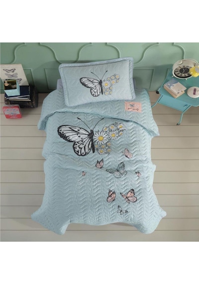 Clasy Ranforce Yatak Örtüsü Tek Kişilik Daisy Love V1 Mint
